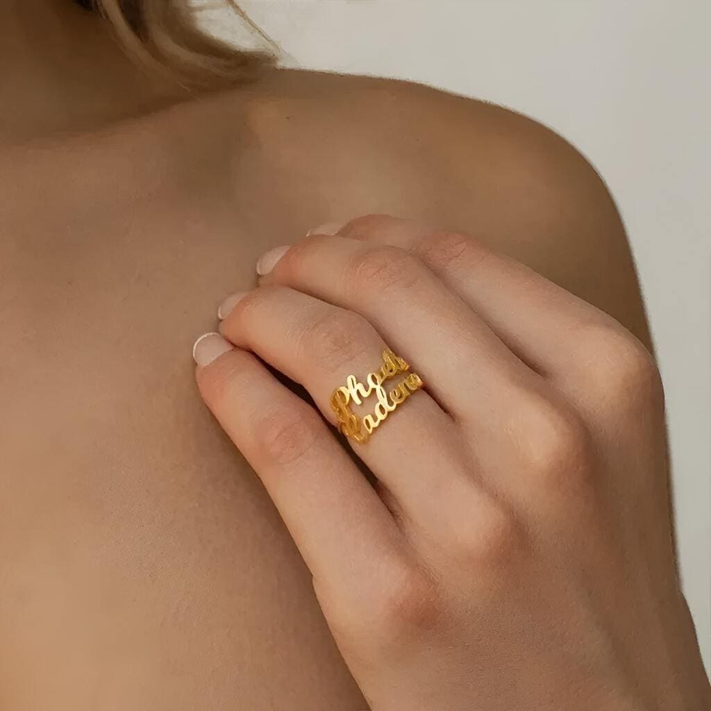 Bague Double Prénom - Personnalisée